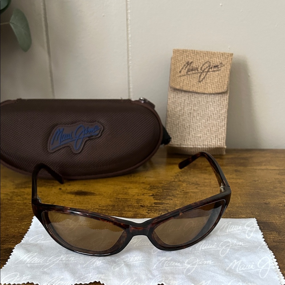 Maui Jim Tortoise Frame Sunglasses with Brown Lenses Rx